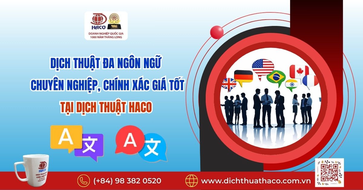 Dịch thuật Đa ngôn ngữ chuyên nghiệp