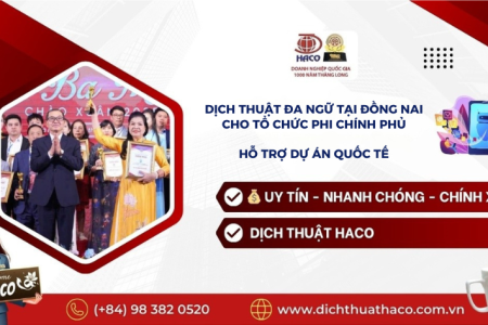 Dịch Thuật Đa Ngữ Tại Đồng Nai Cho Tổ Chức Phi Chính Phủ Hỗ Trợ Dự Án Quốc Tế