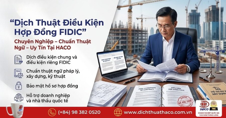 Dịch Thuật Điều Kiện Hợp Đồng FIDIC