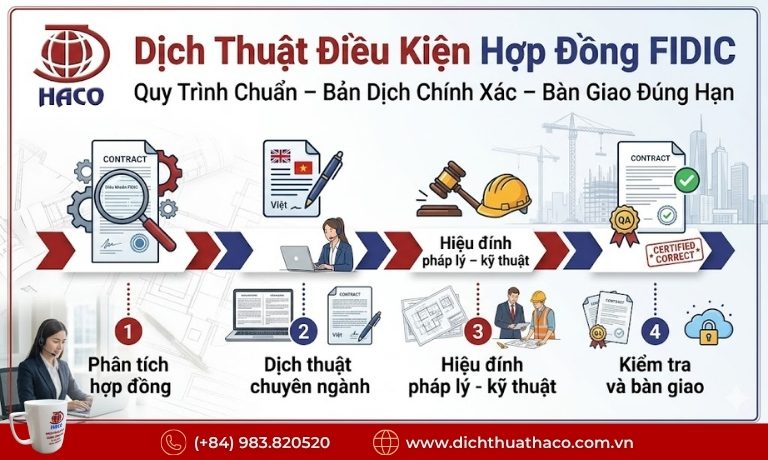 Dịch Thuật Điều Kiện Hợp Đồng FIDIC Chuyên Nghiệp Tại HACO 6 Dịch Thuật Điều Kiện Hợp Đồng FIDIC