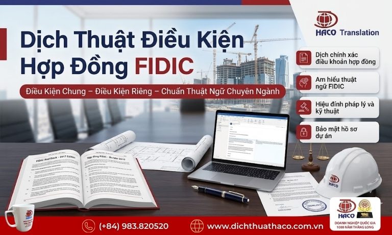 Dịch Thuật Điều Kiện Hợp Đồng FIDIC Chuyên Nghiệp Tại HACO 4 Dịch Thuật Điều Kiện Hợp Đồng FIDIC