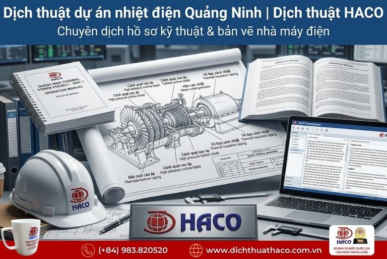 Dịch thuật dự án nhiệt điện Quảng Ninh