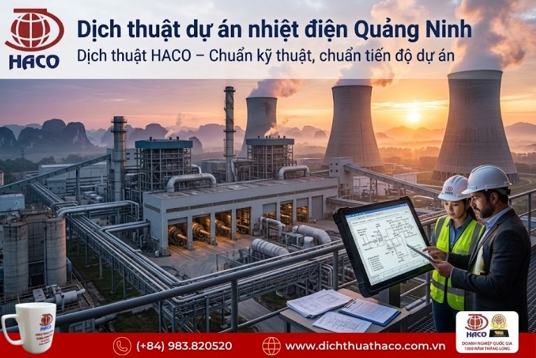 Dịch thuật dự án nhiệt điện Quảng Ninh
