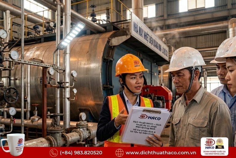 Dịch thuật dự án nhiệt điện Quảng Ninh