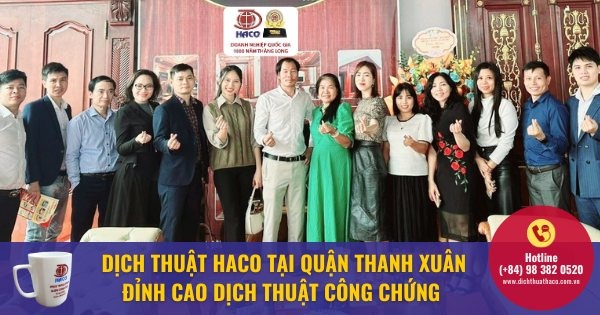 Dich Thuat Haco Tai Quan Thanh Xuan