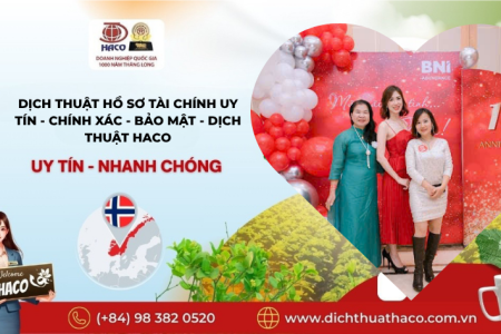 Dịch Thuật Haco Uy Tín Chuyên Nghiệp