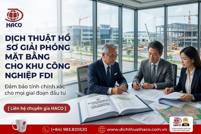 Dịch thuật hồ sơ bồi thường giải phóng mặt bằng 8 Dịch thuật hồ sơ bồi thường giải phóng mặt bằng