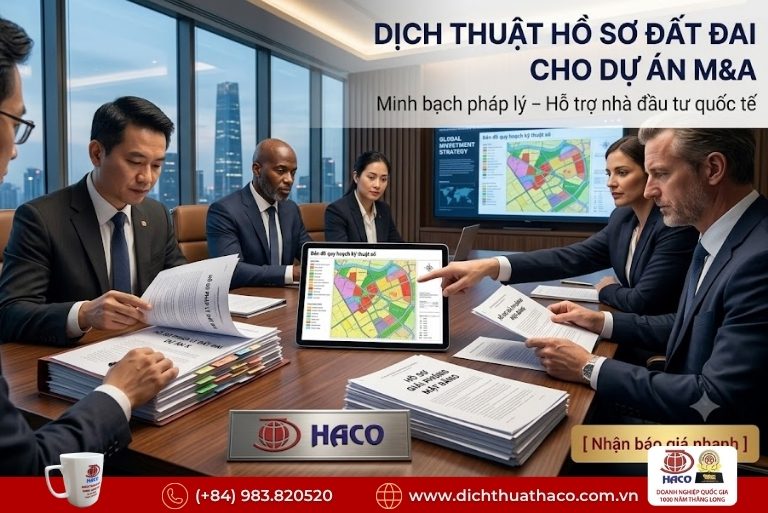 Dịch thuật hồ sơ bồi thường giải phóng mặt bằng 6 Dịch thuật hồ sơ bồi thường giải phóng mặt bằng