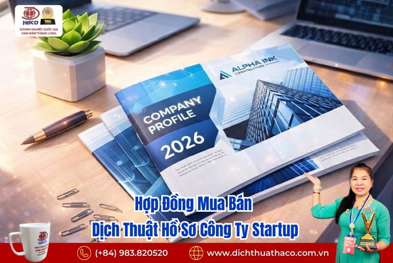 Dịch Thuật Hồ Sơ Công Ty Startup – Đầu Tư Mạo Hiểm