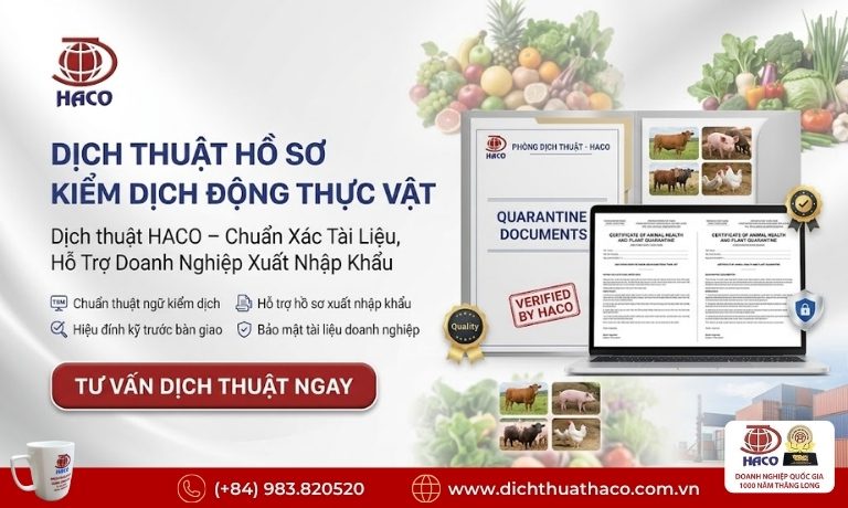 Dịch thuật hồ sơ kiểm dịch động thực vật 4 Dịch thuật hồ sơ kiểm dịch động thực vật