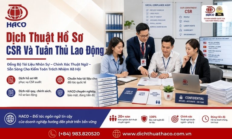 Dịch Thuật Hồ Sơ Kiểm Toán Trách Nhiệm Xã Hội CSR | HACO 8 dich thuat ho so kiem toan trach nhiem xa hoi csr 1