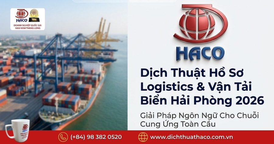 Dịch Thuật Hồ Sơ Logistics Và Vận Tải Biển Hải Phòng