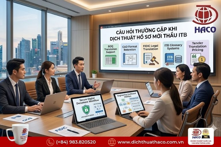 Dịch thuật hồ sơ mời thầu ITB