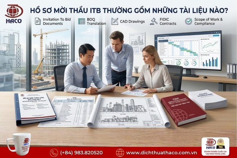 Dịch thuật hồ sơ mời thầu ITB