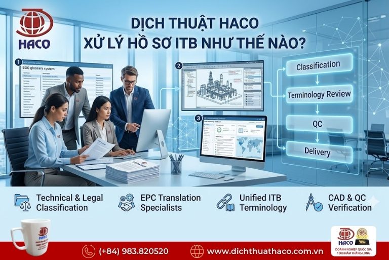 Dịch thuật hồ sơ mời thầu ITB