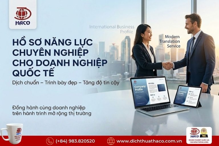 Dịch thuật hồ sơ năng lực công ty (Profile/Brochure) – Chuẩn chuyên nghiệp, nâng tầm thương hiệu 3 Dịch thuật hồ sơ năng lực công ty (Profile/Brochure)