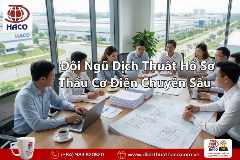 Dịch thuật hồ sơ thầu cơ điện Bình Dương