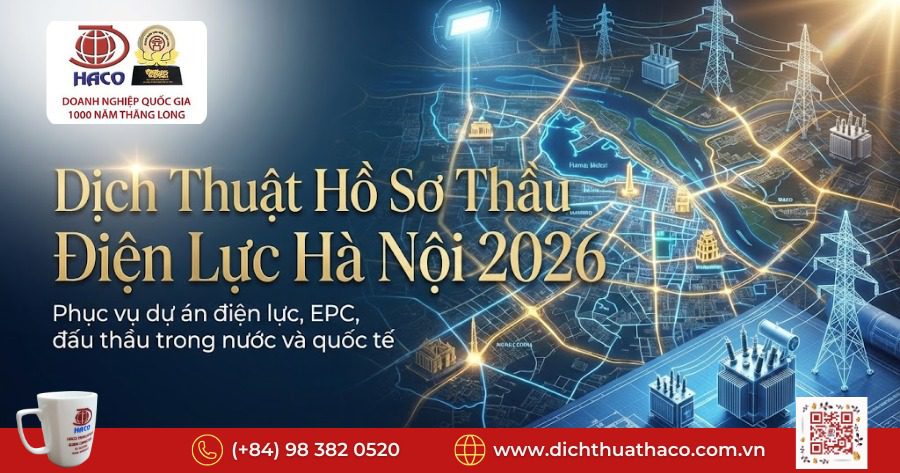 Dịch Thuật Hồ Sơ Thầu Điện Lực Hà Nội