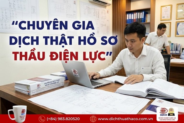 Dịch Thuật Hồ Sơ Thầu Điện Lực Hà Nội