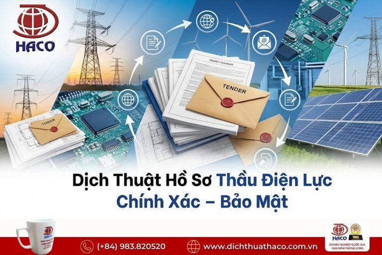 Dịch Thuật Hồ Sơ Thầu Điện Lực Hà Nội
