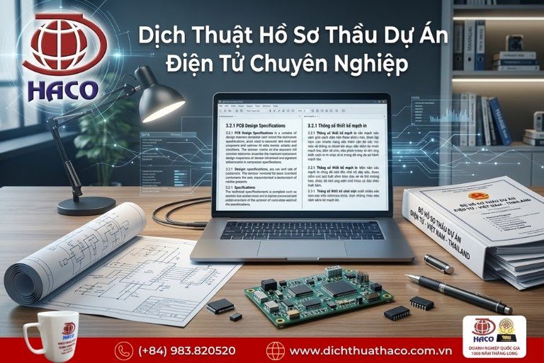 Dịch thuật hồ sơ thầu dự án điện tử Samsung Bắc Ninh