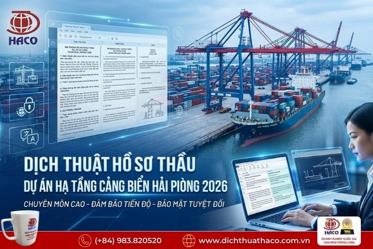 Dịch Thuật Hồ Sơ Thầu Dự Án Hạ Tầng Cảng Biển Hải Phòng 2026 8 Dịch Thuật Hồ Sơ Thầu Dự Án Hạ Tầng Cảng Biển Hải Phòng