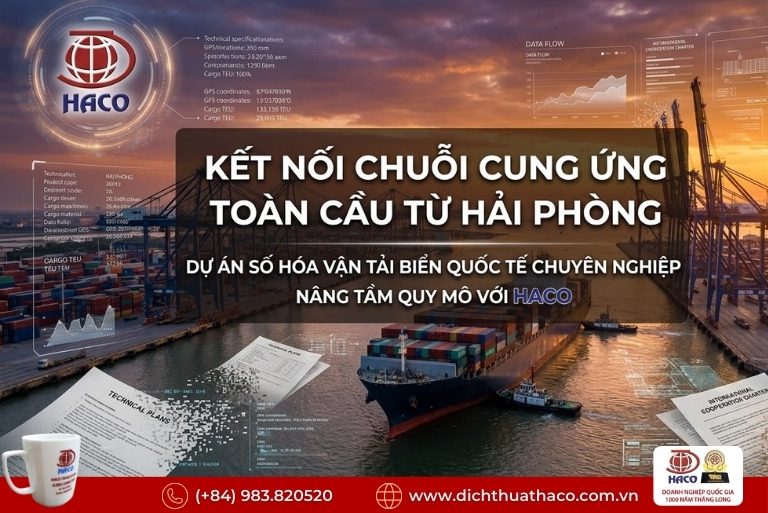 Dịch Thuật Hồ Sơ Thầu Dự Án Hạ Tầng Cảng Biển Hải Phòng 2026 1 Dịch Thuật Hồ Sơ Thầu Dự Án Hạ Tầng Cảng Biển Hải Phòng