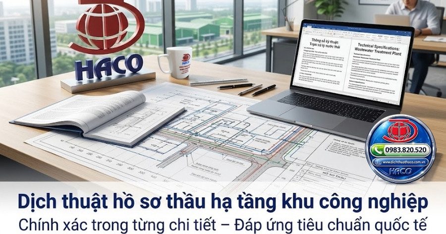 Dịch thuật hồ sơ thầu dự án hạ tầng KCN Đồng Nai