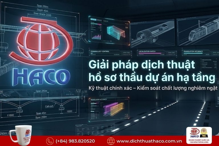 Dịch thuật hồ sơ thầu dự án hạ tầng KCN Đồng Nai