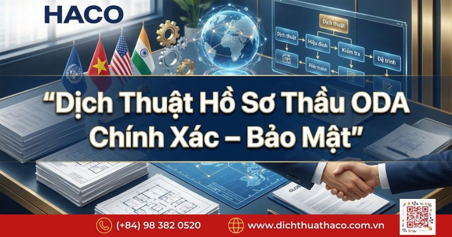 Dịch thuật hồ sơ thầu dự án ODA tại Hà Nội