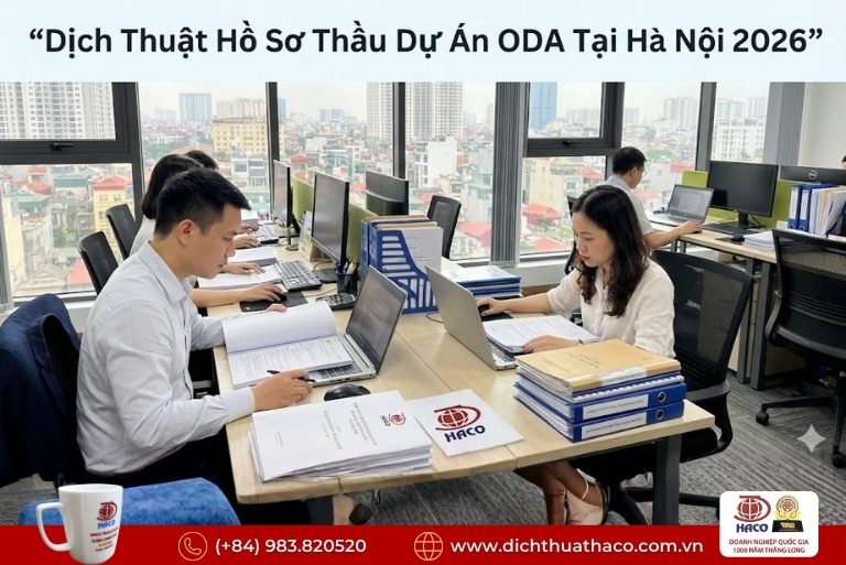 Dịch thuật hồ sơ thầu dự án ODA tại Hà Nội