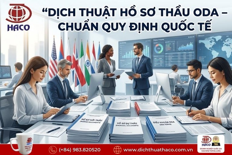 Dịch thuật hồ sơ thầu dự án ODA tại Hà Nội