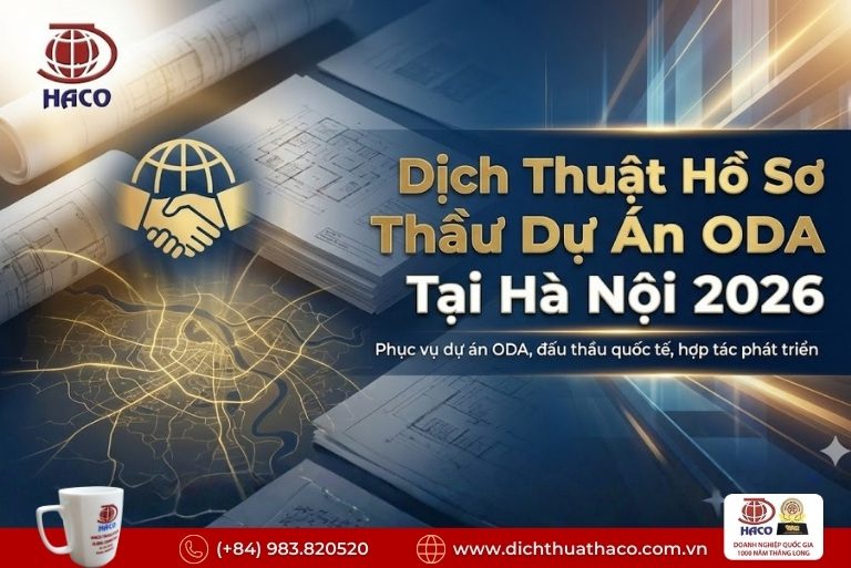 Dịch thuật hồ sơ thầu dự án ODA tại Hà Nội