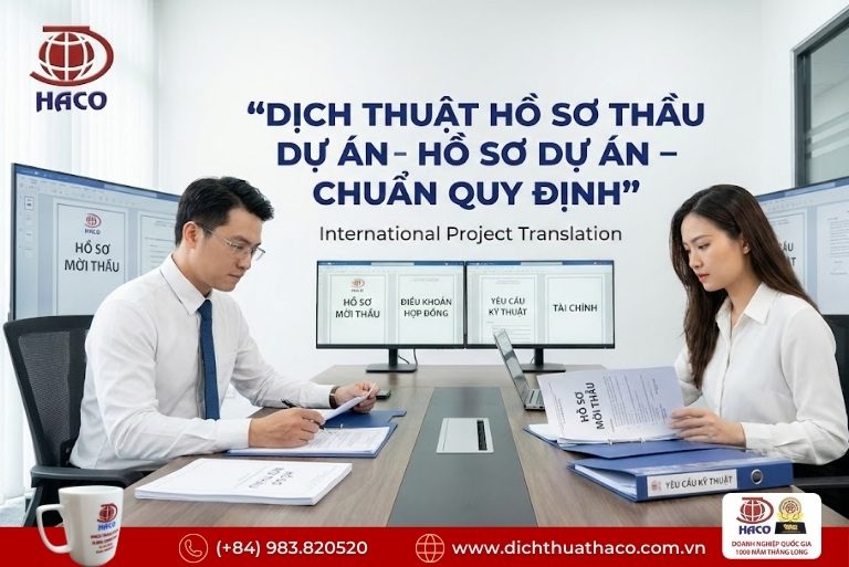 Dịch Thuật Hồ Sơ Thầu Dự Án Tại TP.HCM