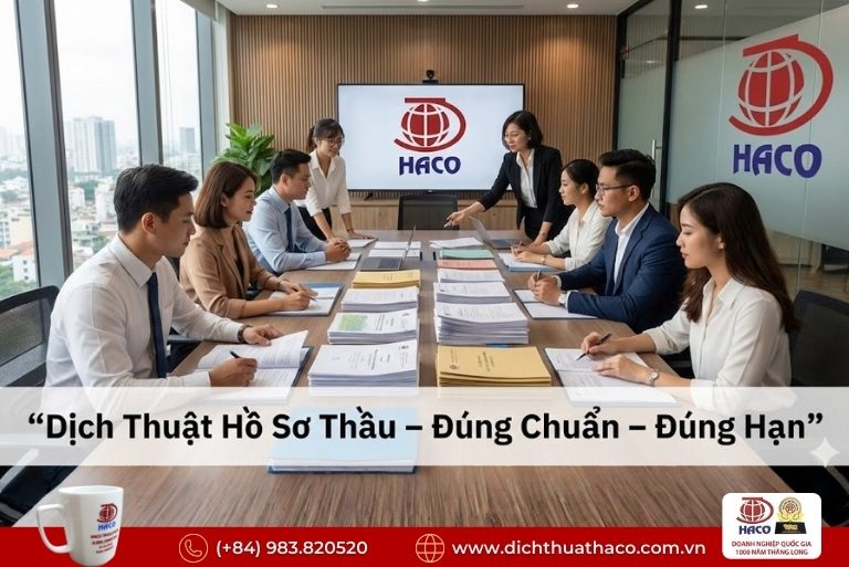Dịch Thuật Hồ Sơ Thầu Dự Án Tại TP.HCM
