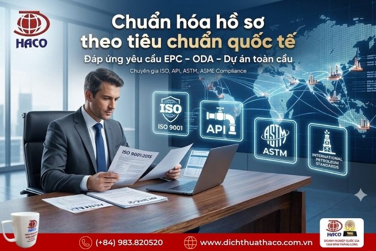 Dịch thuật hồ sơ thầu giàn khoan