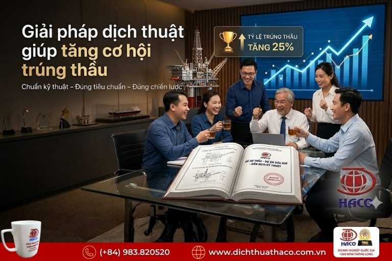 Dịch thuật hồ sơ thầu giàn khoan