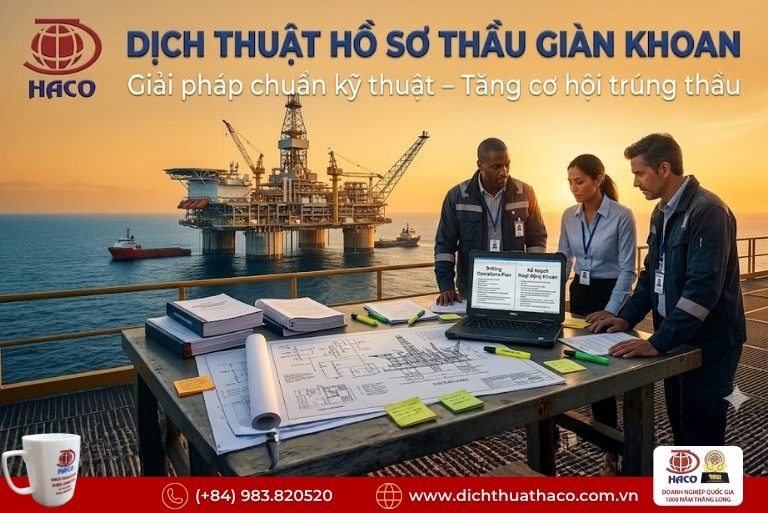 Dịch thuật hồ sơ thầu giàn khoan