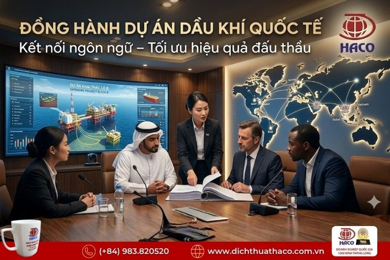 Dịch thuật hồ sơ thầu giàn khoan