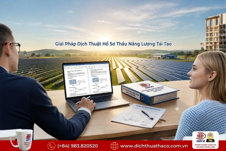Dịch thuật hồ sơ thầu pin năng lượng mặt trời chuyên nghiệp