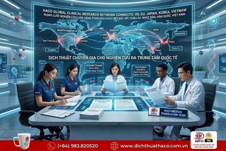 Dịch thuật hồ sơ thử nghiệm lâm sàng