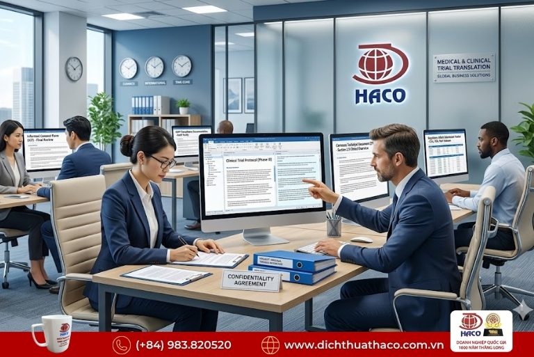 Dịch thuật hồ sơ thử nghiệm lâm sàng