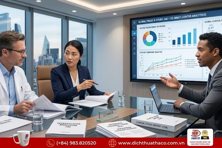 Dịch thuật hồ sơ thử nghiệm lâm sàng