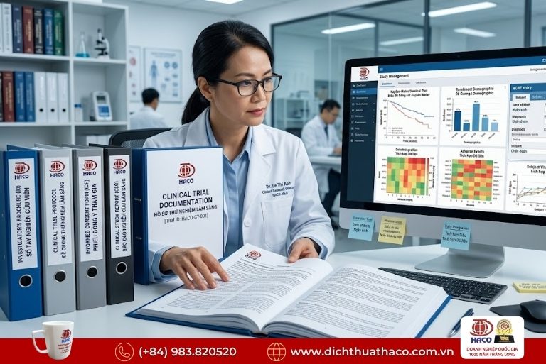 Dịch thuật hồ sơ thử nghiệm lâm sàng