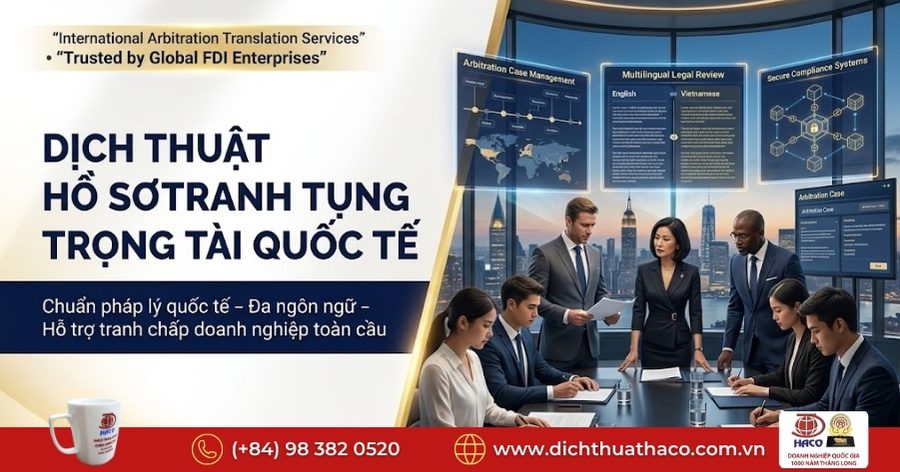 Dịch thuật hồ sơ tranh tụng trọng tài quốc tế