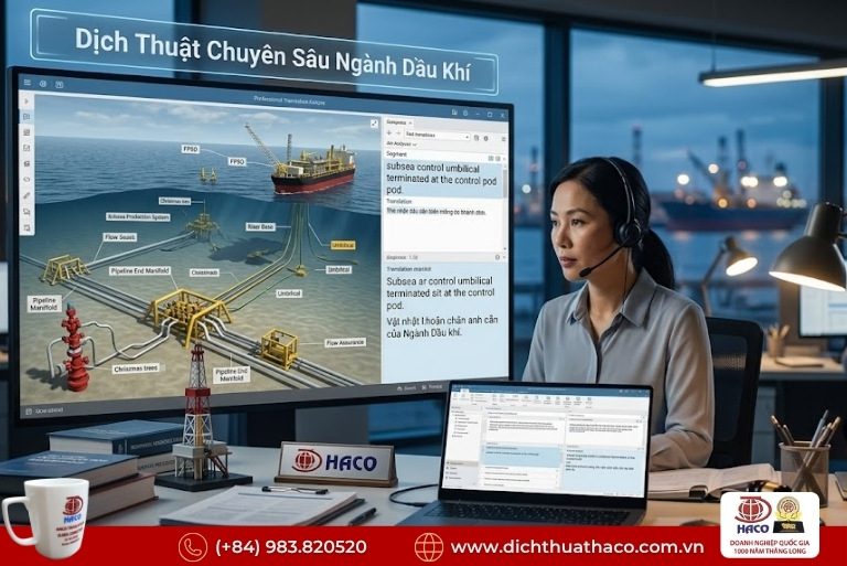 Dịch thuật hợp đồng cung ứng vật tư dầu khí