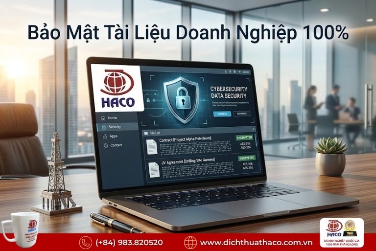 Dịch thuật hợp đồng cung ứng vật tư dầu khí