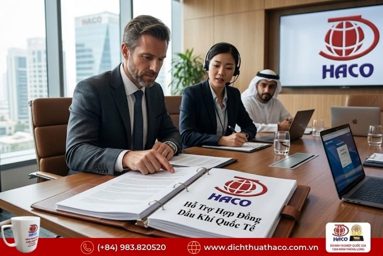 Dịch thuật hợp đồng cung ứng vật tư dầu khí