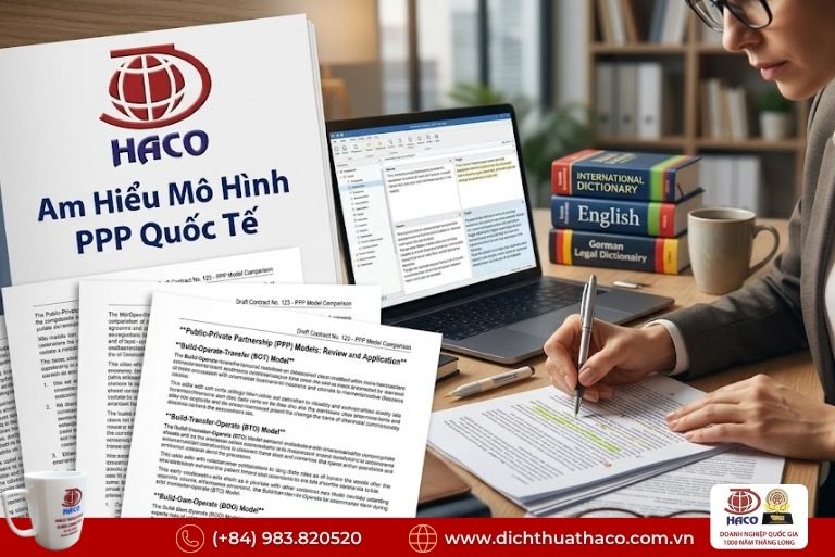 Dịch thuật hợp đồng hợp tác công tư PPP