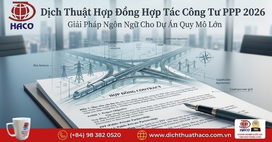 Dịch thuật hợp đồng hợp tác công tư PPP